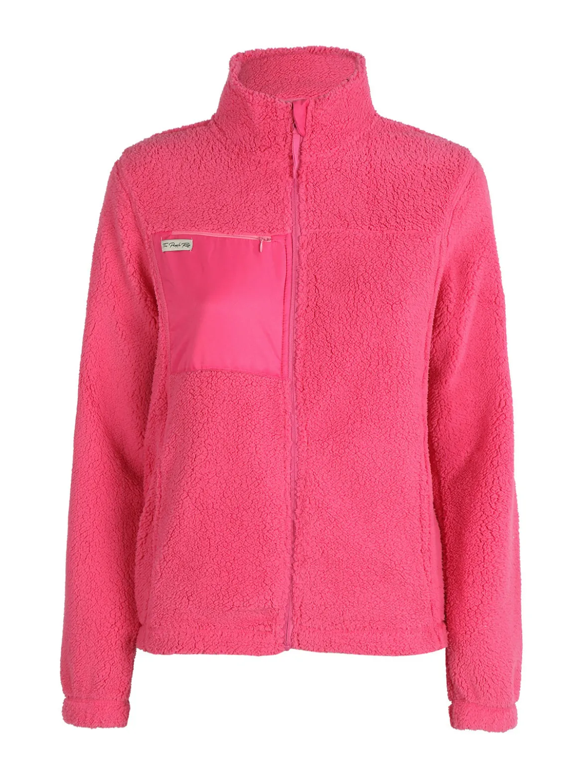 The People Rep Felpa teddy da donna con cerniera