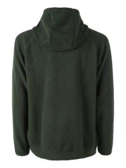 The People Rep Felpa teddy in pile da uomo con cappuccio e zip - militare