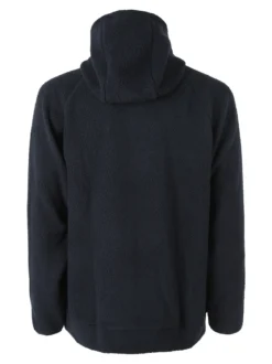 The People Rep Felpa teddy in pile da uomo con cappuccio e zip - blu scuro