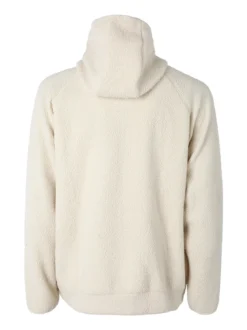 The People Rep Felpa teddy in pile da uomo con cappuccio e zip - beige