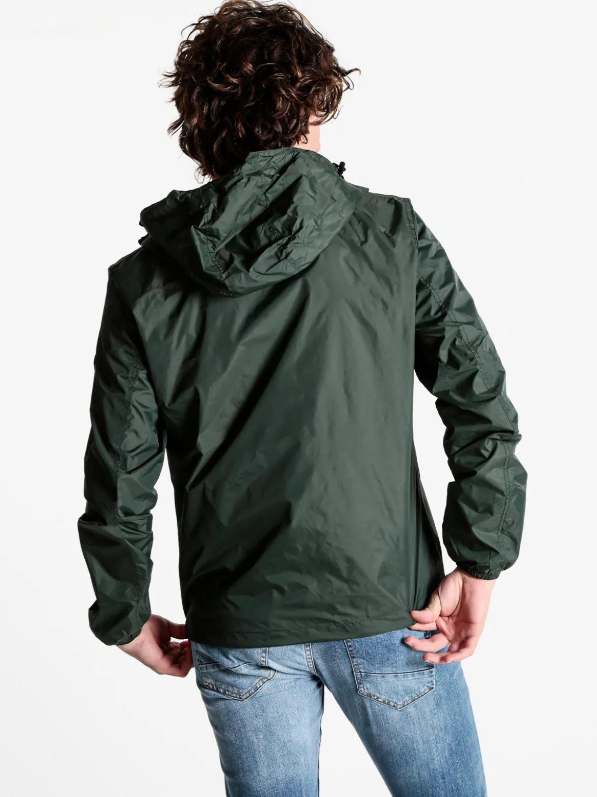 The People Rep Giacca a vento da uomo con cappuccio e zip