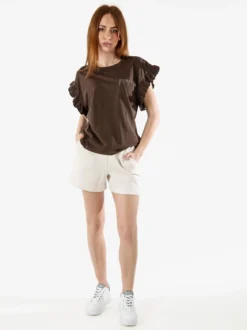 The People Rep Shorts donna con coulisse - beige