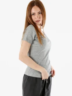 The People Rep T-shirt donna in cotone a costine - grigio