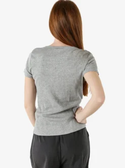 The People Rep T-shirt donna in cotone a costine - grigio