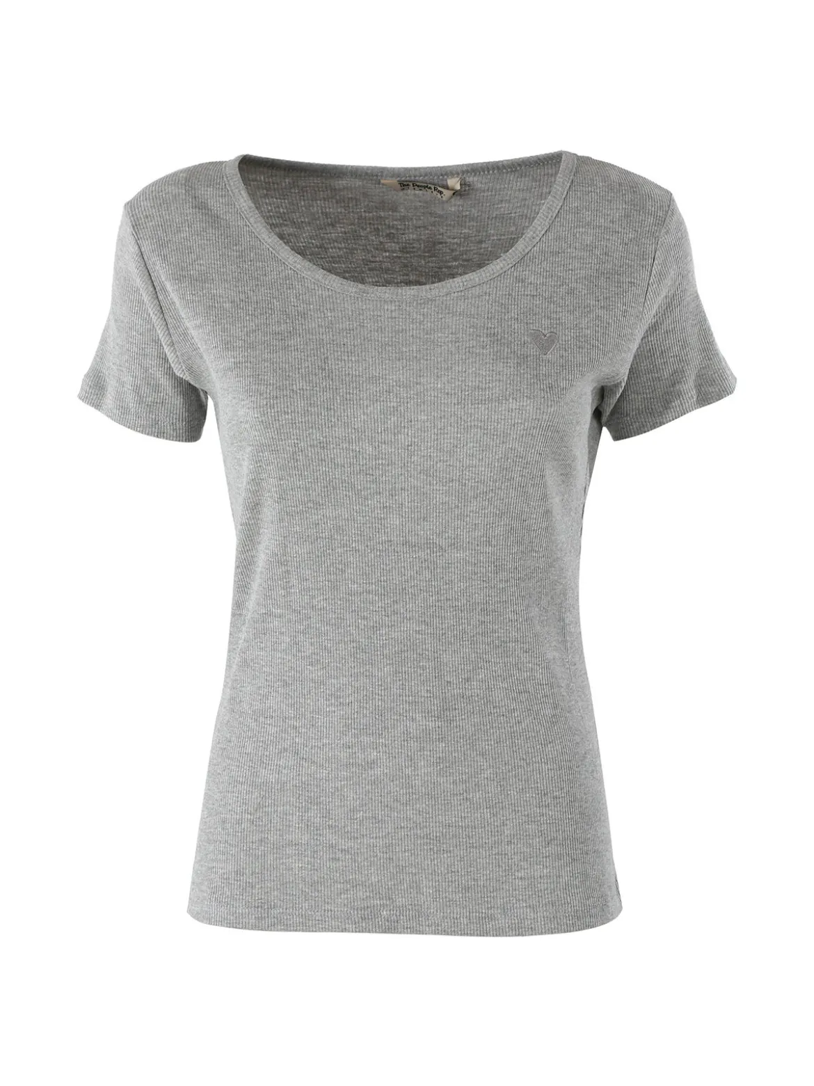 The People Rep T-shirt donna in cotone a costine - grigio
