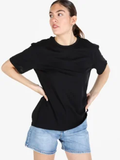 The People Rep T-shirt donna in cotone con arricciatura laterale