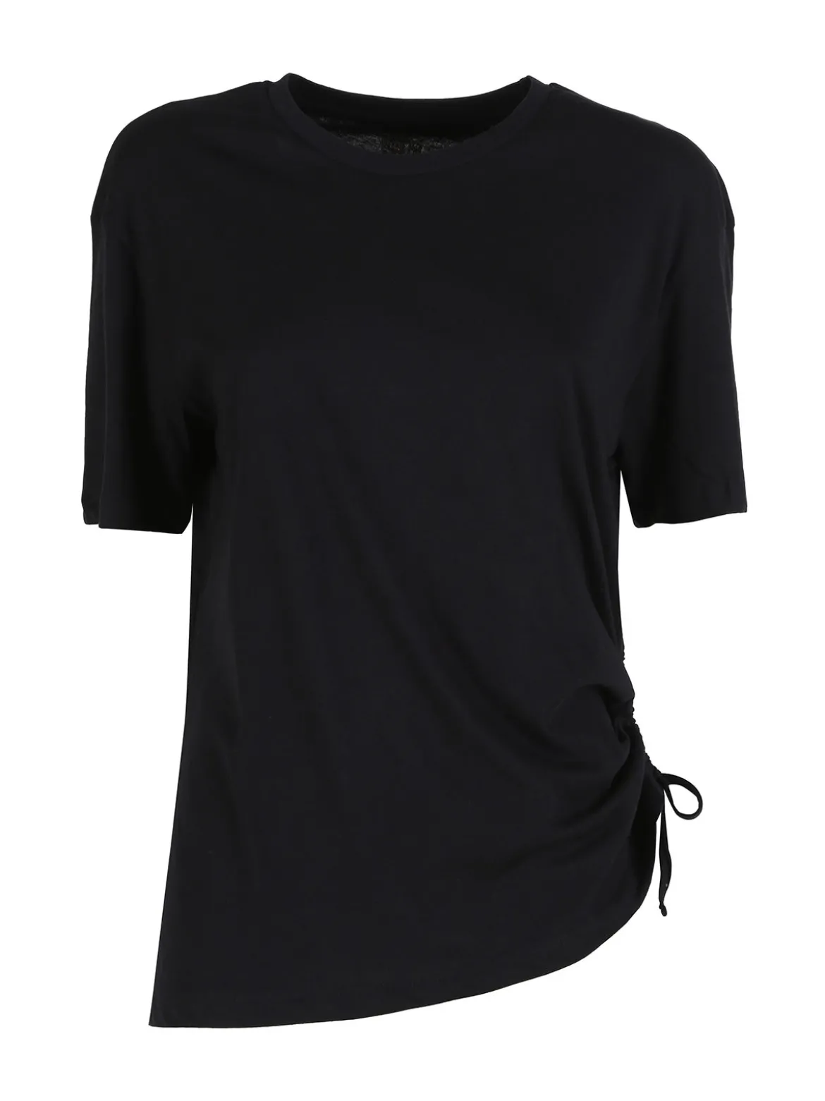 The People Rep T-shirt donna in cotone con arricciatura laterale
