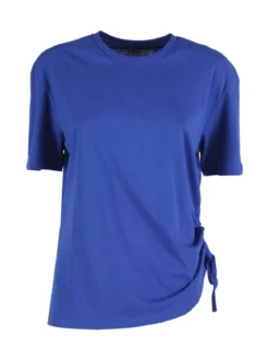 The People Rep T-shirt donna in cotone con arricciatura laterale