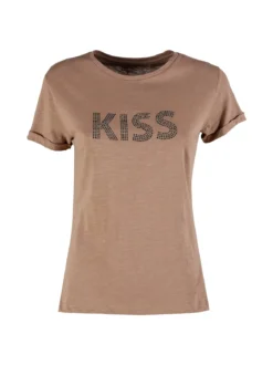 The People Rep T-shirt donna in cotone con borchie