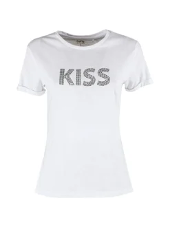 The People Rep T-shirt donna in cotone con borchie