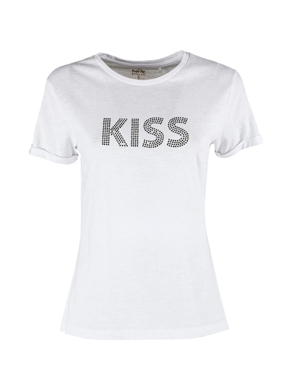 The People Rep T-shirt donna in cotone con borchie
