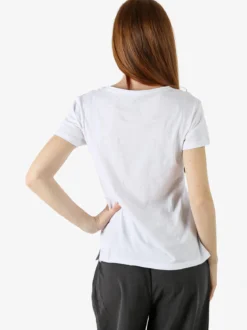 The People Rep T-shirt donna in cotone con scollo a V - bianco