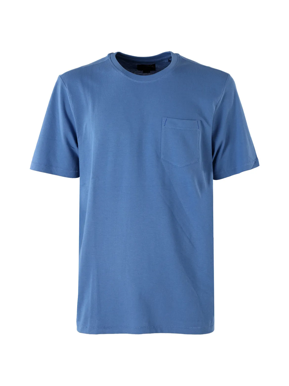 The People Rep T-shirt in cotone da uomo con taschino frontale - blu