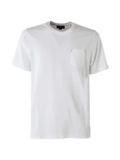 The People Rep T-shirt in cotone da uomo con taschino frontale - bianco