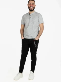 Tmk Polo da uomo in cotone a maniche corte
