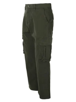 Tony Backer Pantaloni cargo da uomo a gamba dritta - militare