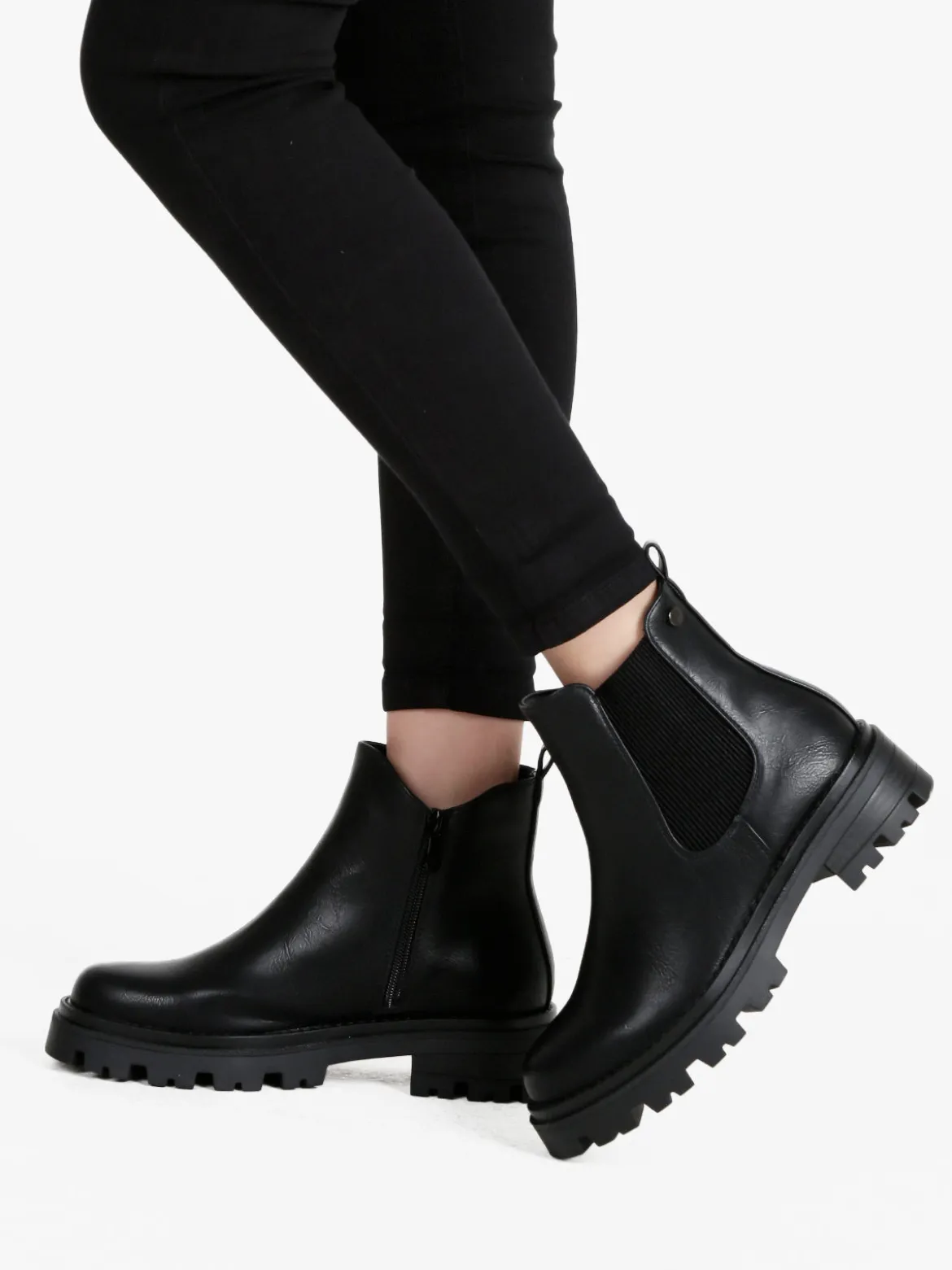 Too Like Stivaletti donna in ecopelle con zip