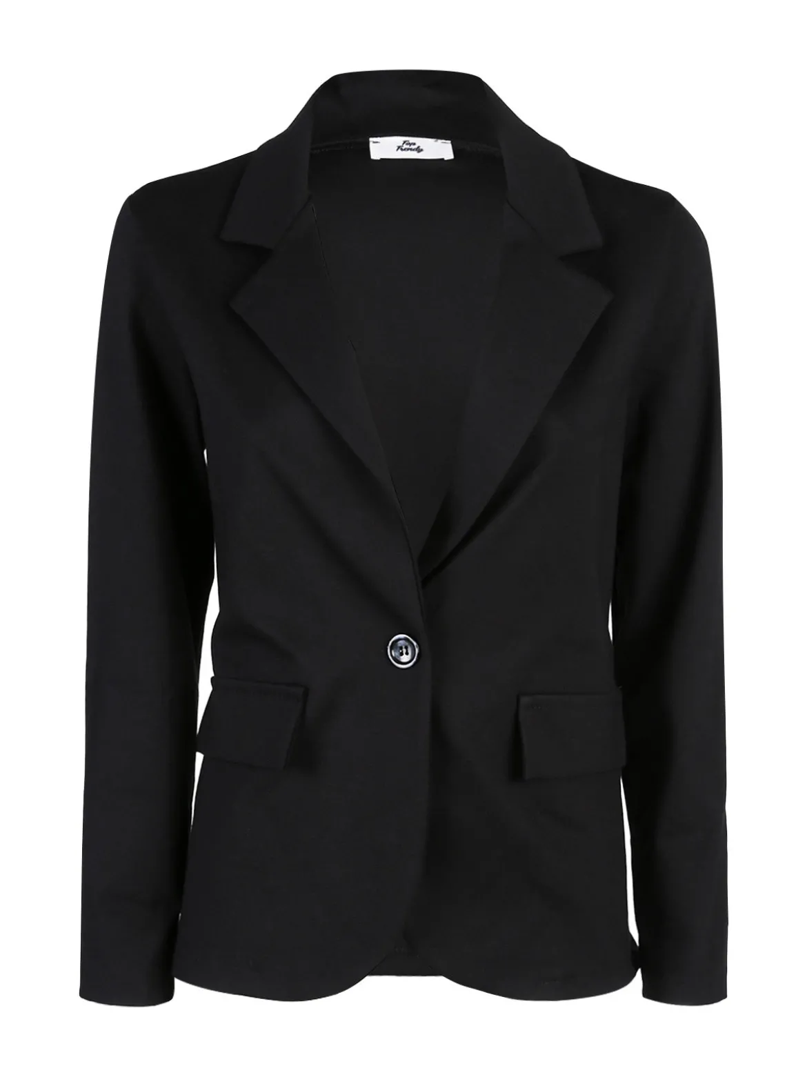 Top Trendy Blazer donna mono bottone - nero