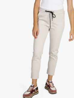 Top Trendy Pantaloni donna jogger con coulisse - beige