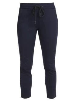 Top Trendy Pantaloni donna jogger con coulisse - blu scuro
