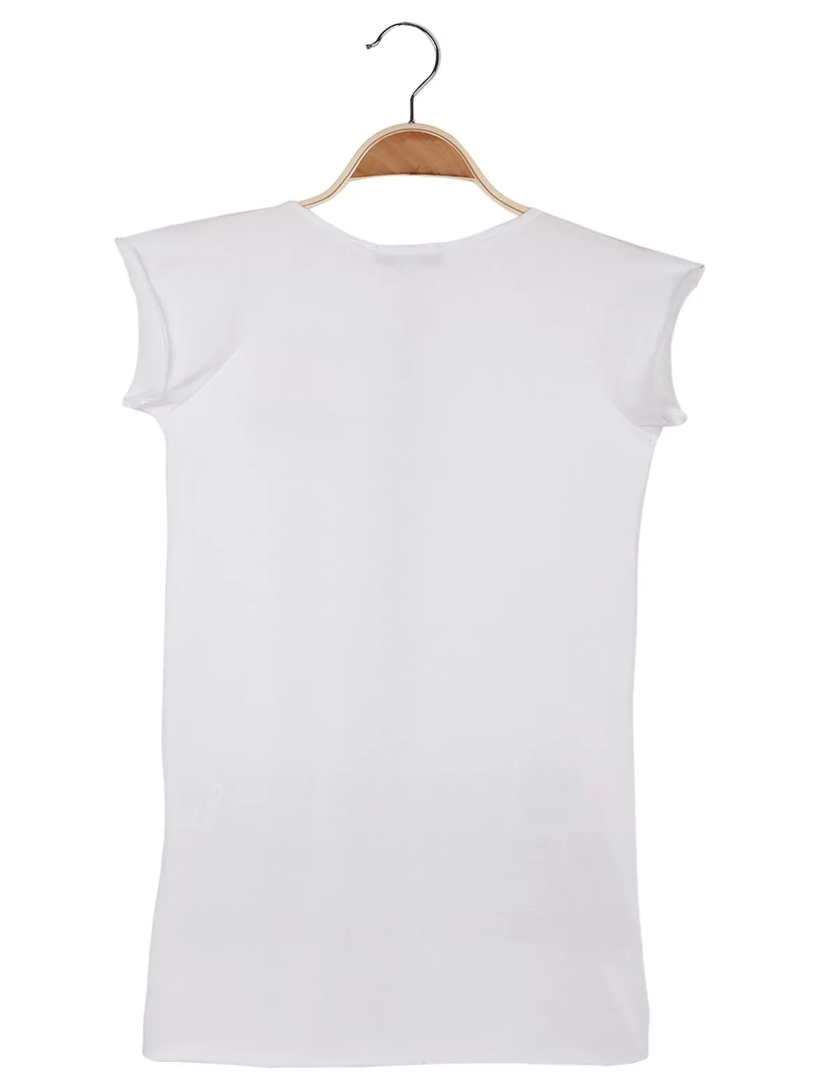 Trend 24 Vestito a maniche corte con stampa scritte