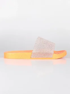 Trendy Too Ciabatte fluo con strass