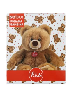 Trudi Pigiama lungo da bambina in cotone - panna