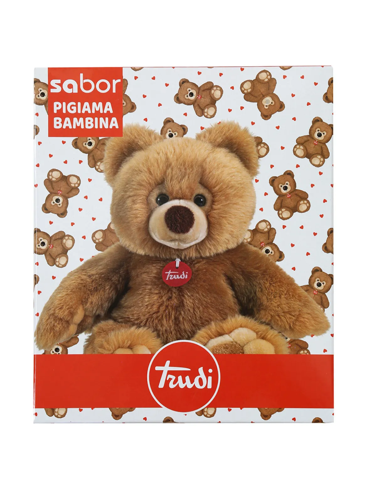 Trudi Pigiama lungo da bambina in cotone - panna