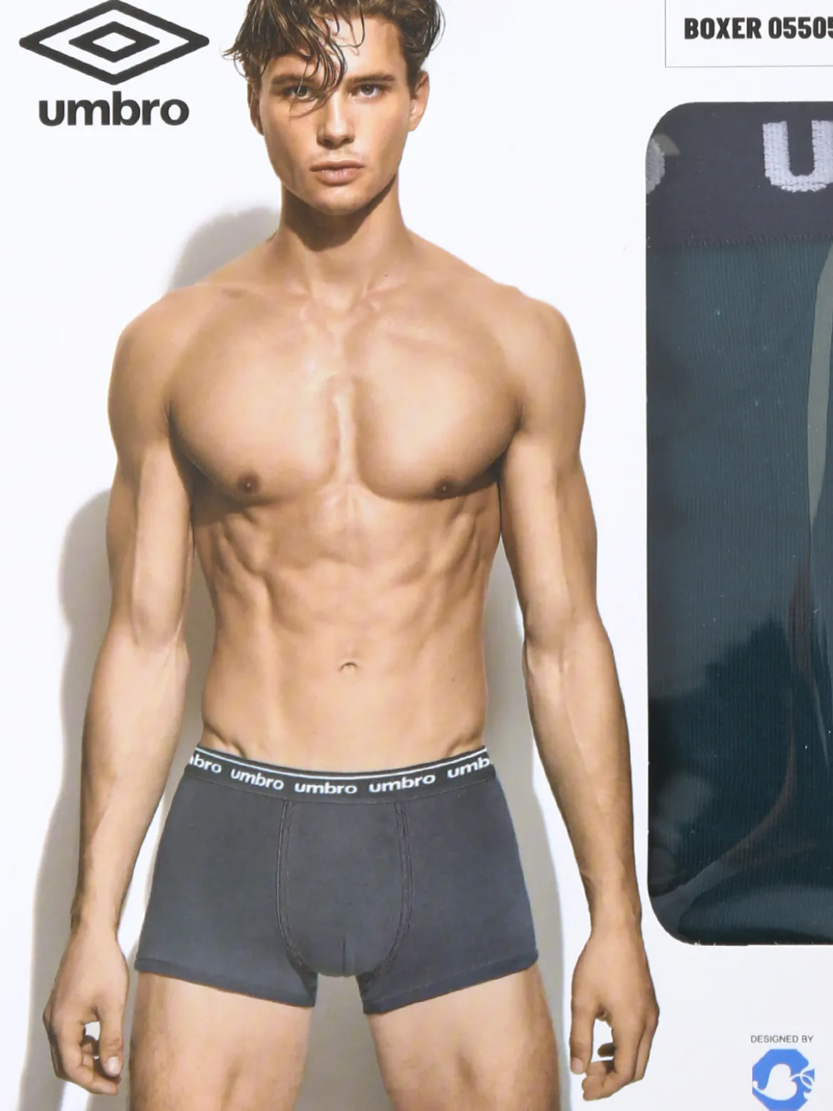 Umbro Boxer da uomo in cotone elasticizzato - verde