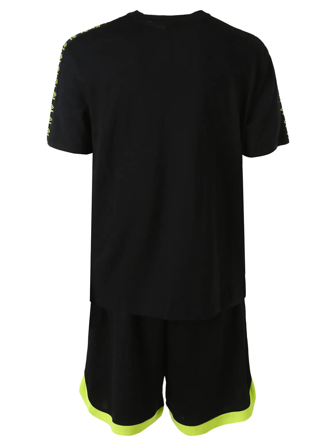 Umbro Completo corto da uomo con t-shirt in cotone e bermuda sportivo - nero