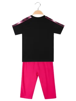 Umbro Completo 2 pezzi in cotone da ragazza con t-shirt e leggins