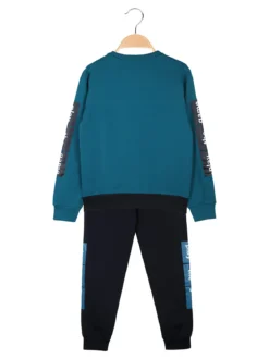 Umbro Completo tuta da bambino 2 pezzi con interno felpato - ottanio