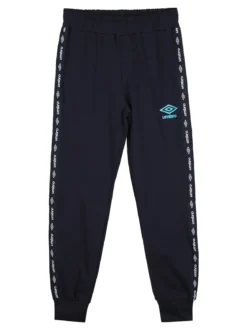 Umbro Completo tuta da bambino 2 pezzi full zip con cappuccio e logo - rosso