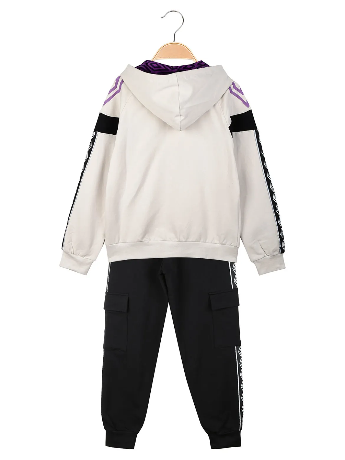 Umbro Completo tuta da ragazzo con cappuccio e zip