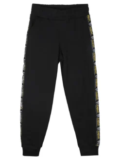 Umbro Completo tuta da ragazzo 2 pezzi con zip e interno felpato - nero