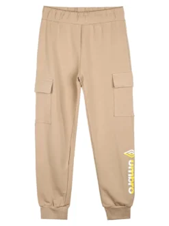 Umbro Completo tuta 2 pezzi da bambino full zip con pantaloni cargo - beige