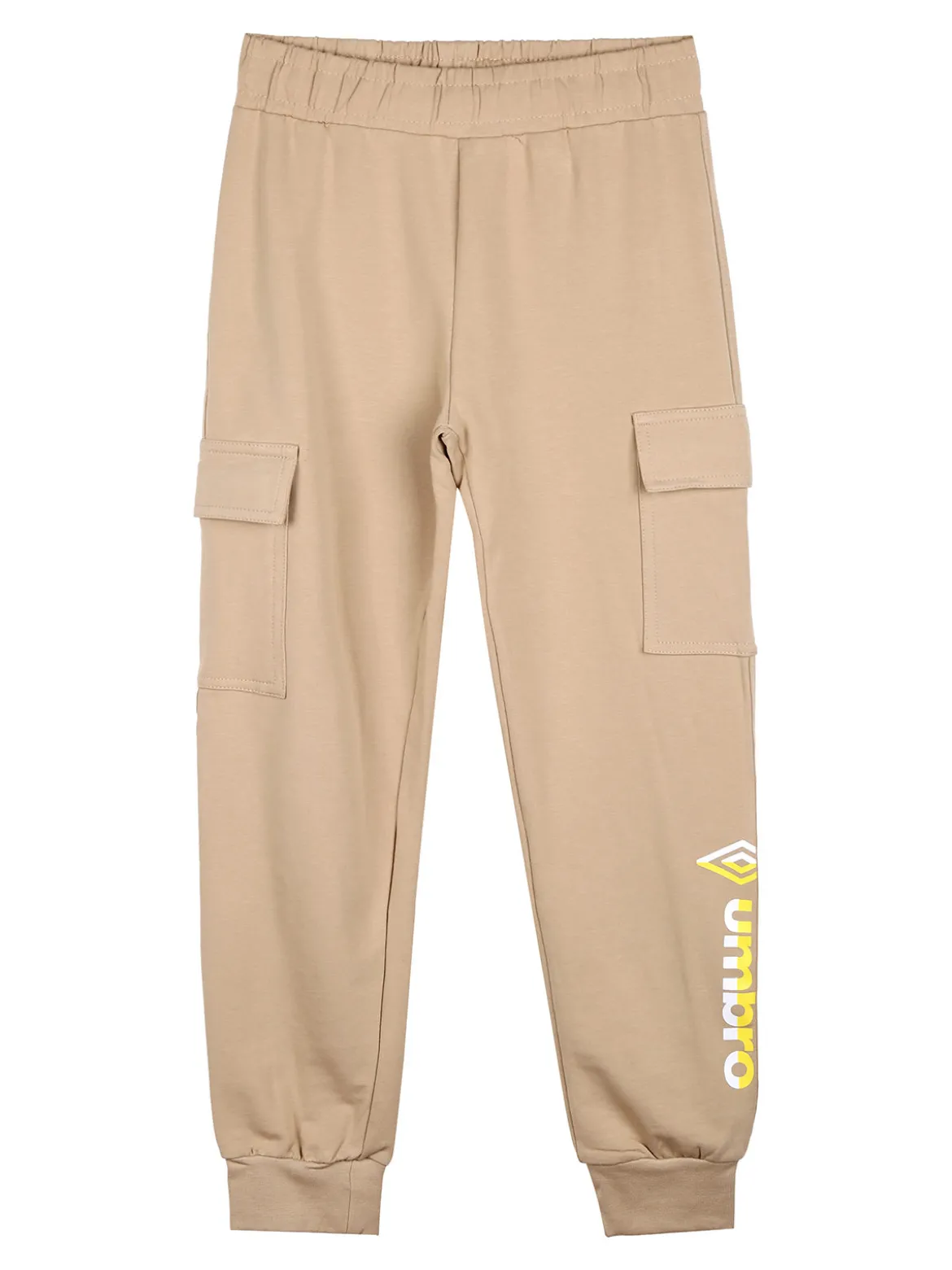 Umbro Completo tuta 2 pezzi da bambino full zip con pantaloni cargo - beige