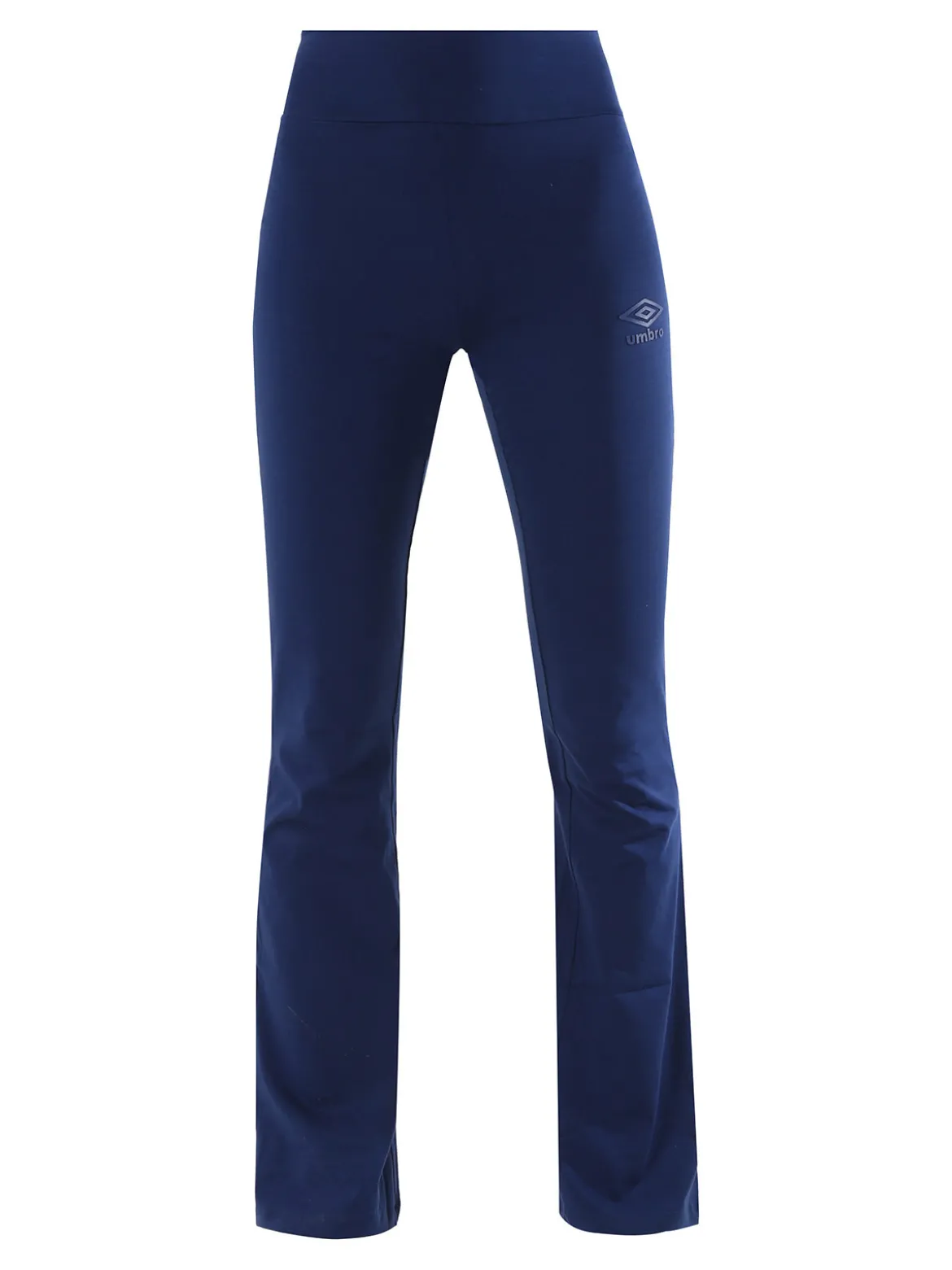 Umbro Leggings sportivi da donna in cotone elasticizzato con finale a zampa - blu