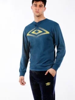 Umbro Pigiama lungo uomo in cotone con stampa