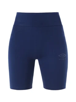 Umbro Shorts sportivi da donna in cotone elastico - blu