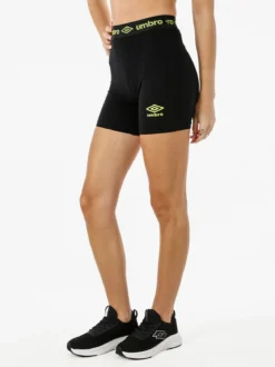 Umbro Shorts sportivi da donna in cotone elastico - verde chiaro