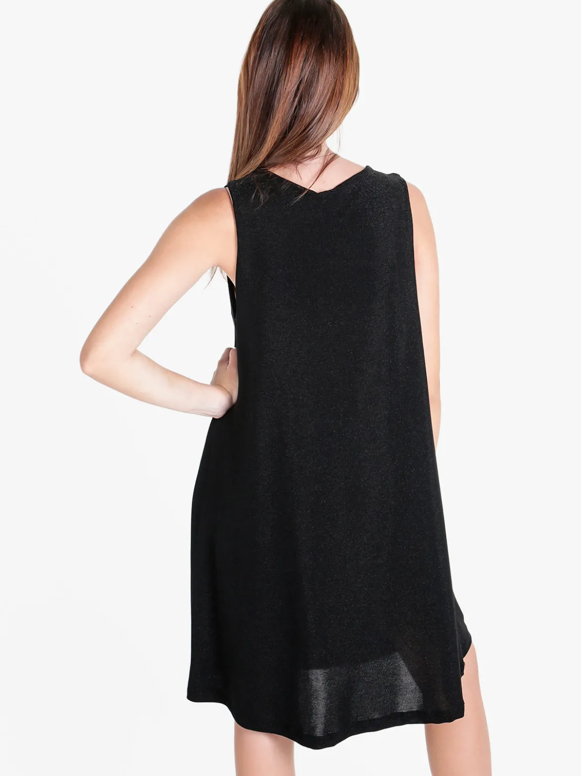 Unique Abito donna smanicato in lurex