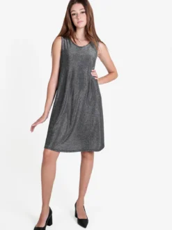 Unique Abito donna smanicato in lurex