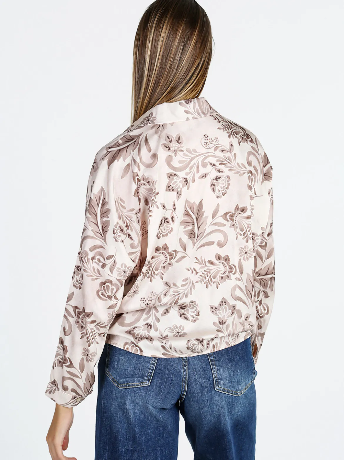 Unique Camicia donna a fantasia - beige