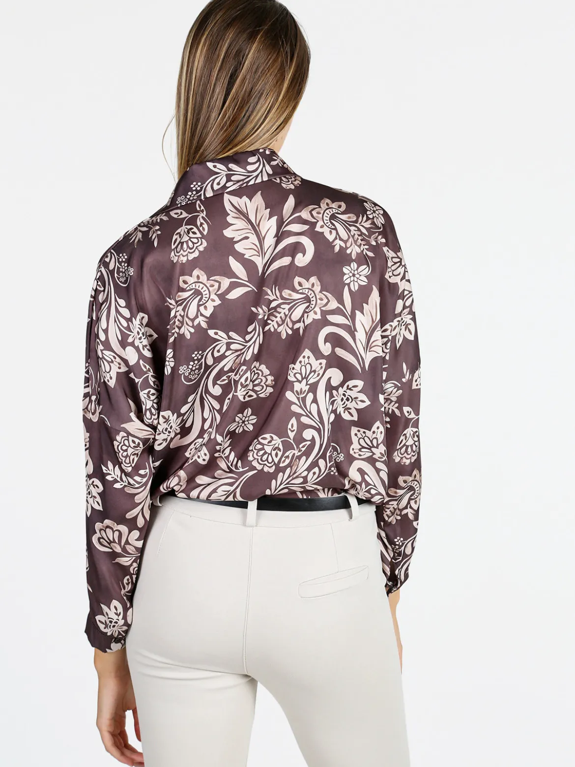 Unique Camicia donna a fantasia - marrone