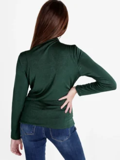 Unique Maglia donna accollata a maniche lunghe