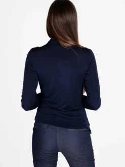 Unique Maglia donna accollata a maniche lunghe