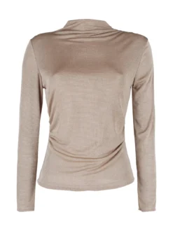 Unique Maglia donna accollata a maniche lunghe