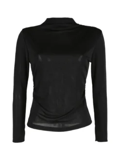Unique Maglia donna accollata a maniche lunghe