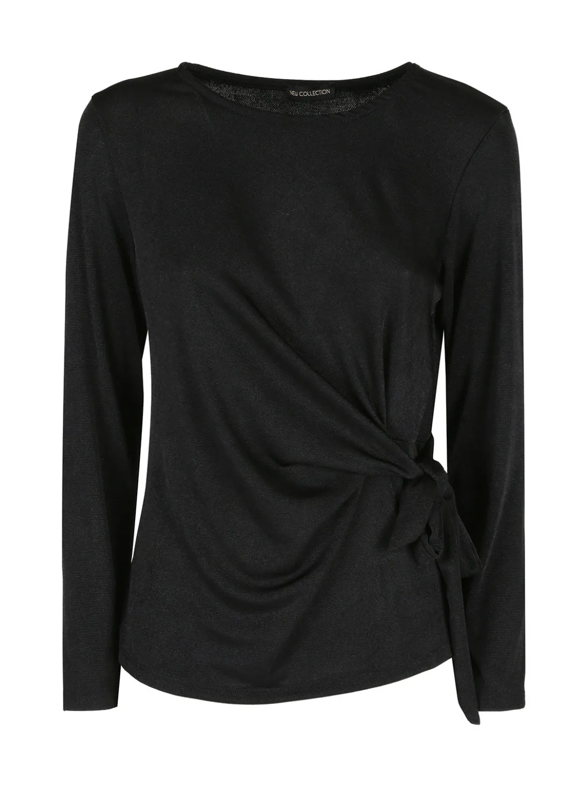 Unique Maglia donna a maniche lunghe annodata sul davanti